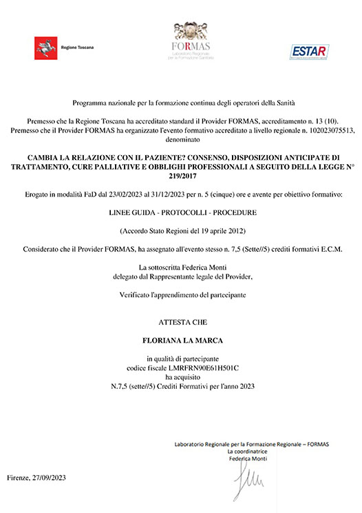 Relazione col paziente